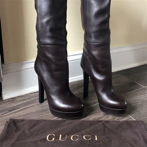 men's gucci boots with fur|Gucci high heel boots.